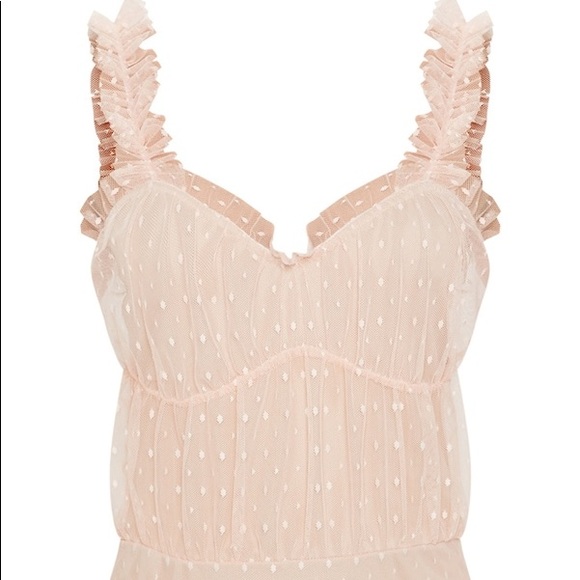 PrettyLittleThing Pink Ruffle Bodysuit - Picture 12 of 13
